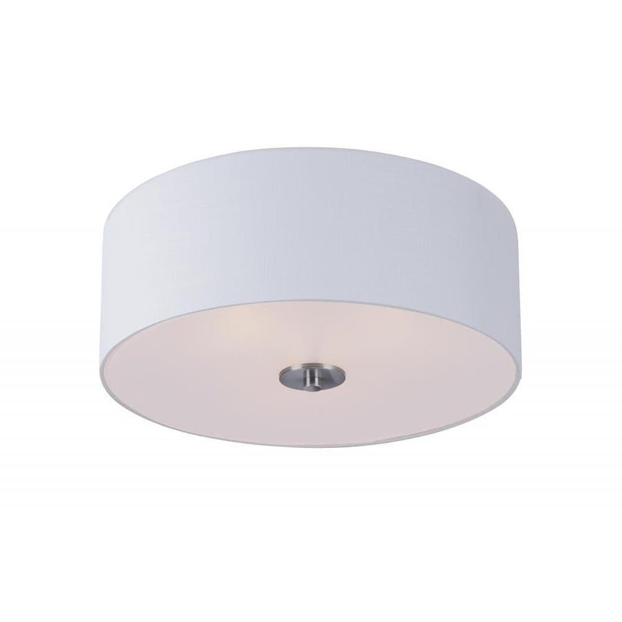 Maxim Lighting 10010WLSN Bongo 18 Inch Flush Mount Light – Satin Nickel