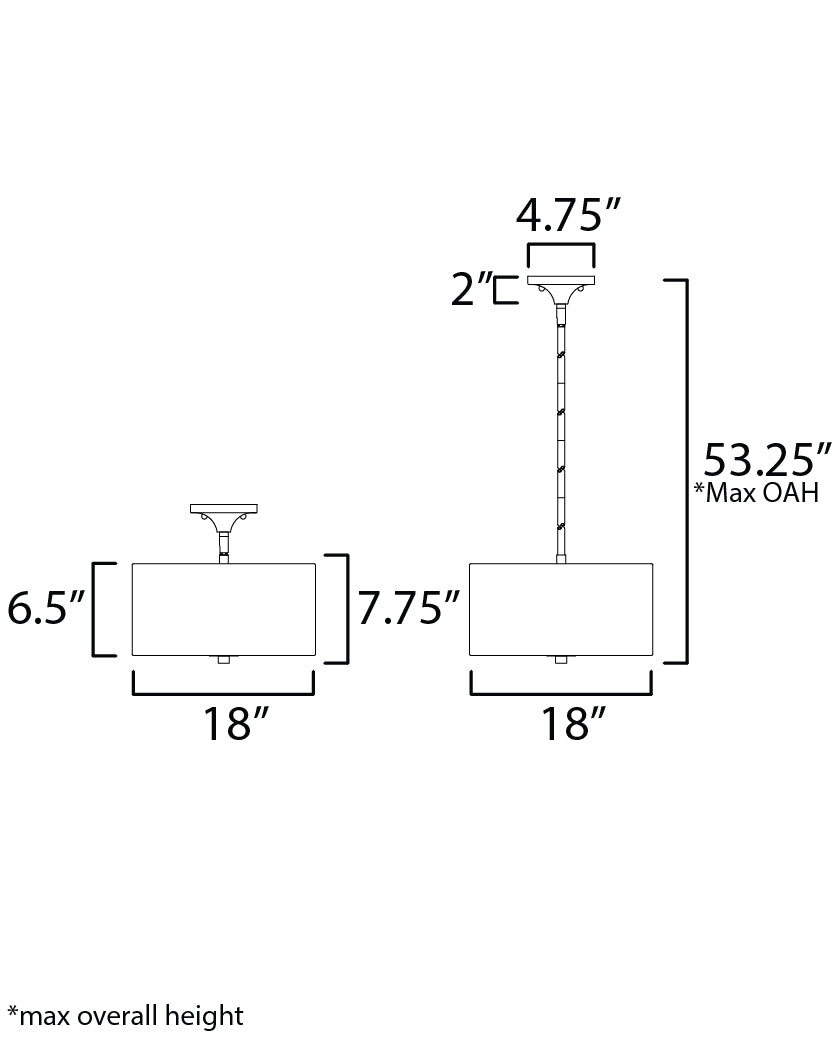 Bongo-Semi-Flush Mount