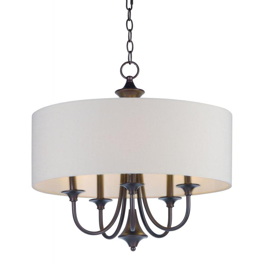 Maxim Lighting 10015OMOI Bongo 22 Inch 5 Light Pendant – Oil Rubbed Bronze
