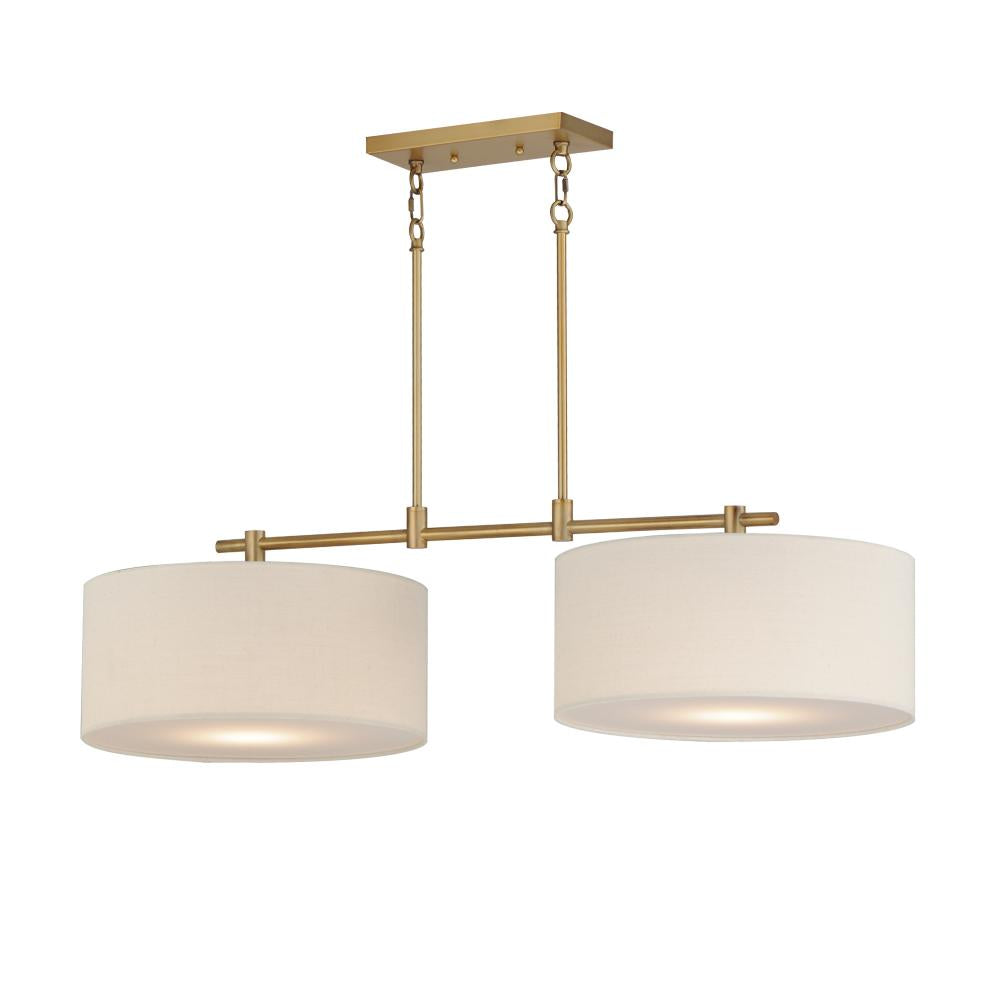Bongo 42 Inch Linear Pendant – Natural Aged Brass
