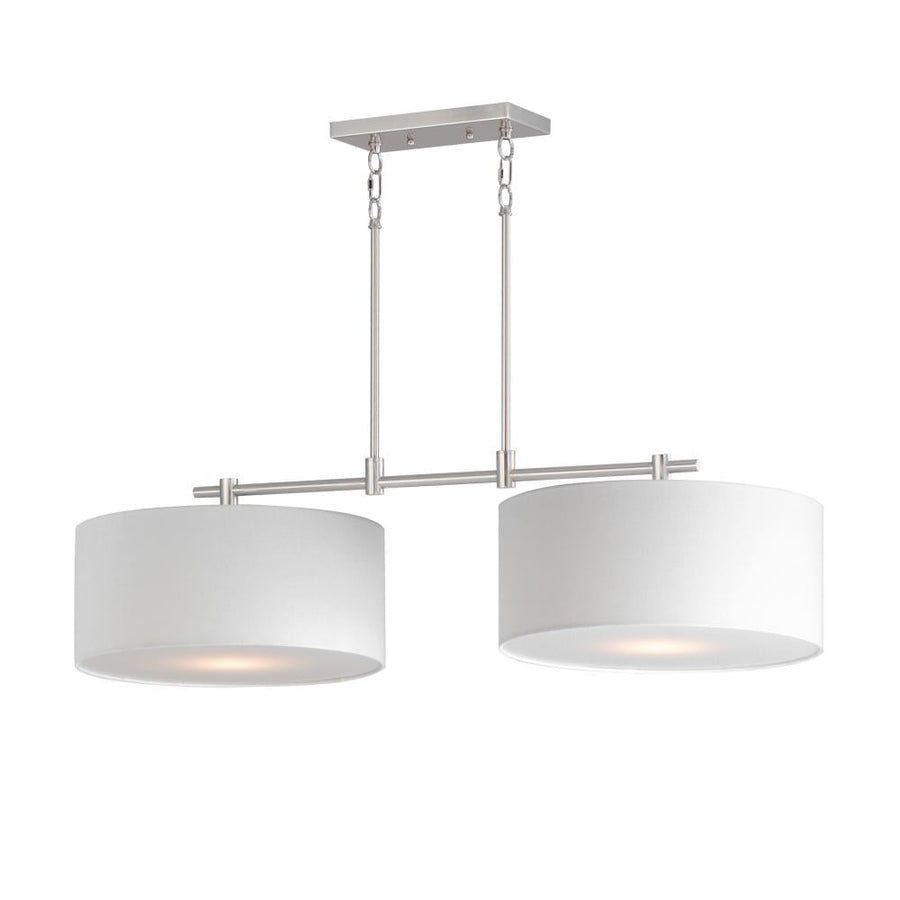 Maxim Lighting 10016WLSN Bongo 42 Inch Linear Pendant – Satin Nickel