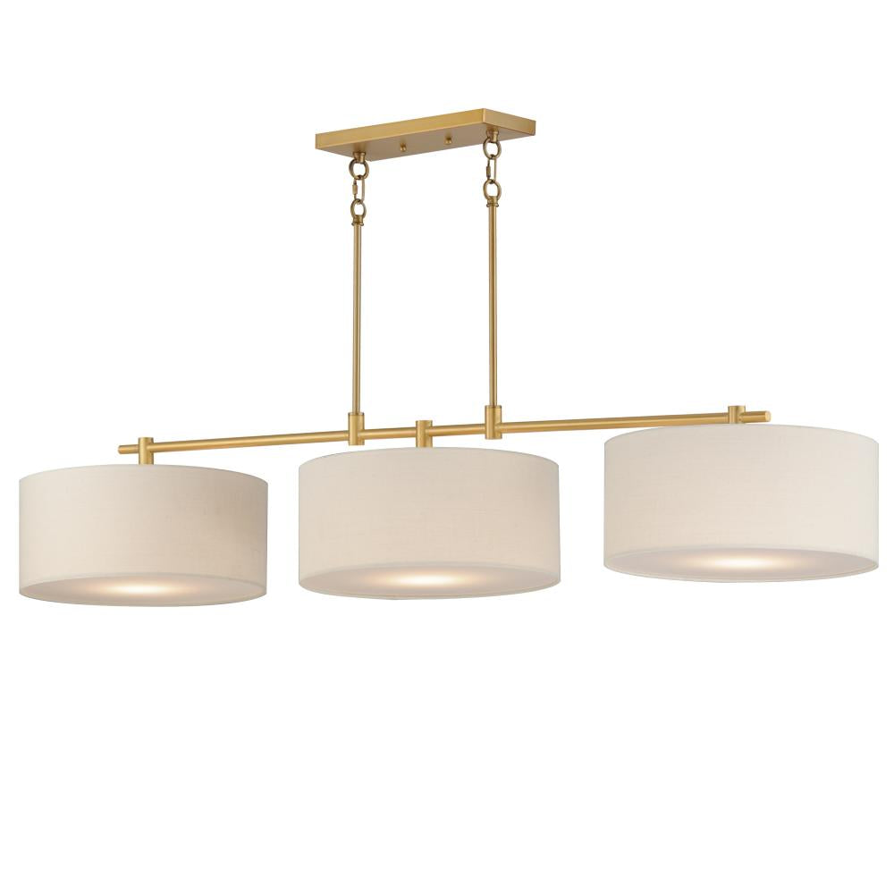 Bongo 60 Inch Linear Pendant – Natural Aged Brass