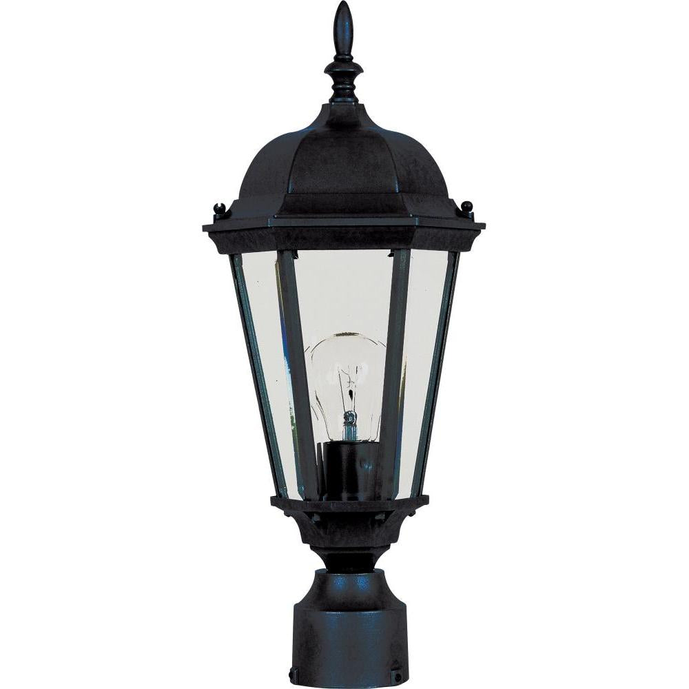 Maxim Lighting 1001BK Westlake 8 Inch Outdoor Post Lantern – Black