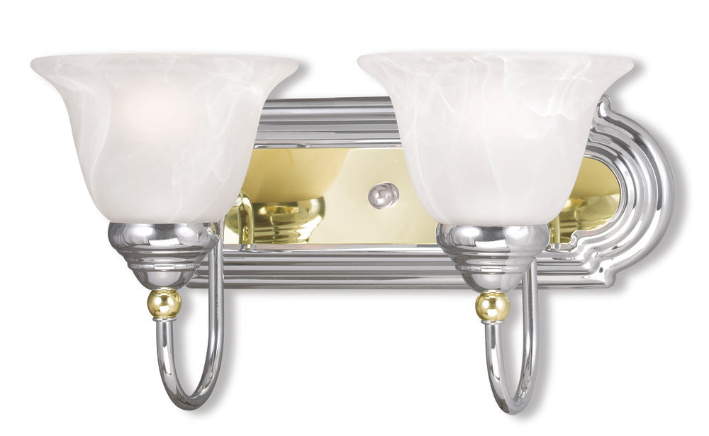 Livex Lighting BELMONT 1002-52 Bathroom Fixture Contemporary - Polished Chrome Polished Brass