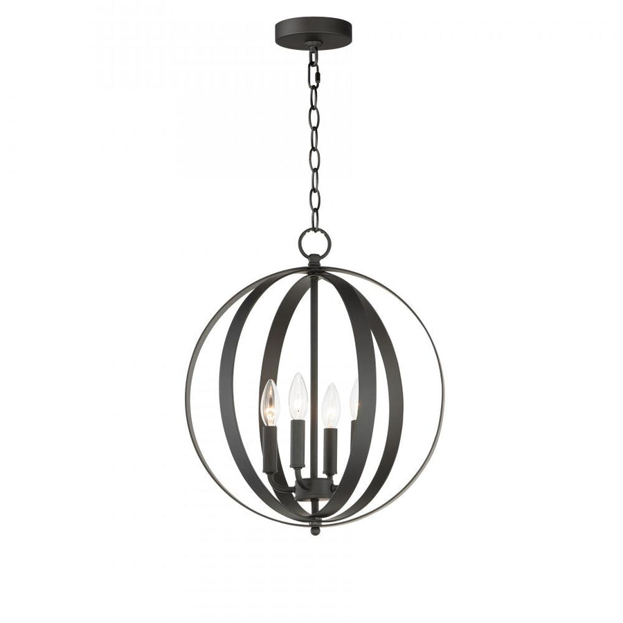 Maxim Lighting 10031BK Provident 16 Inch Semi Flush Mount Light – Black