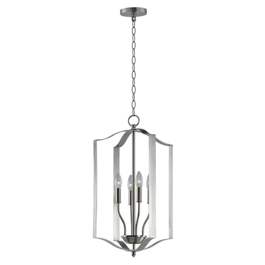 Maxim Lighting 10036SN Provident 15 Inch Semi Flush Mount Light – Satin Nickel