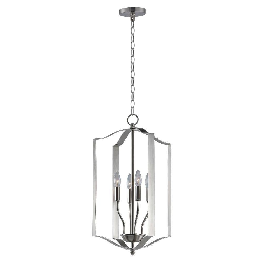 Provident 15 Inch Semi Flush Mount Light – Satin Nickel