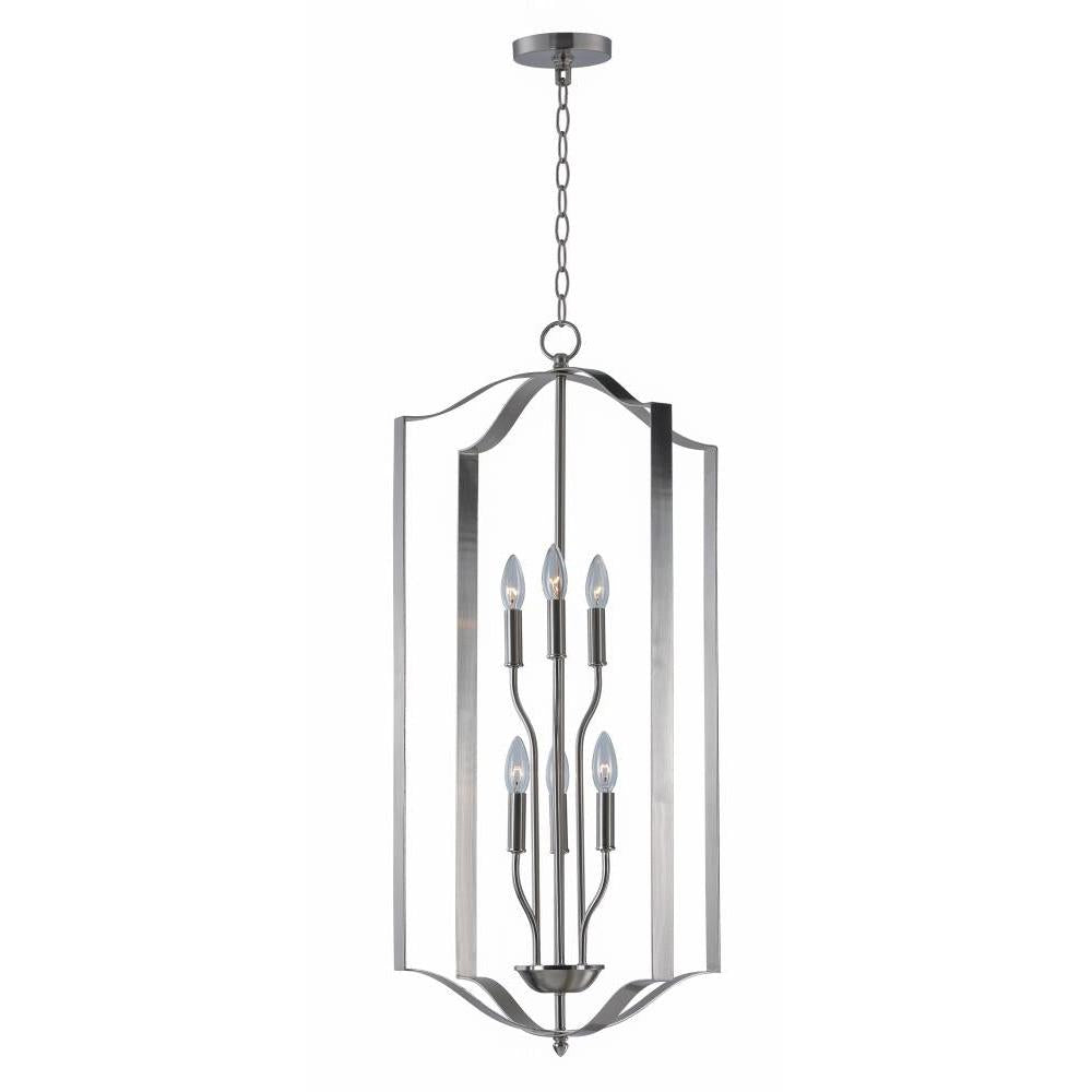 Provident 18 Inch Semi Flush Mount Light – Satin Nickel