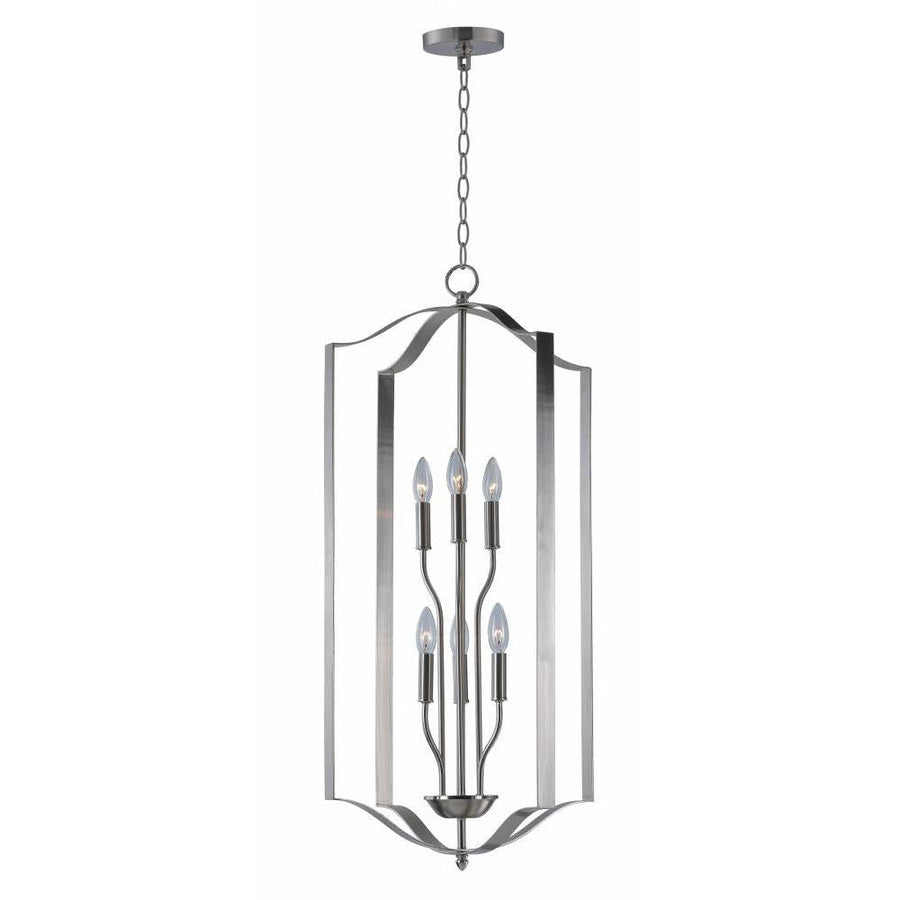 Maxim Lighting 10038SN Provident 18 Inch Semi Flush Mount Light – Satin Nickel