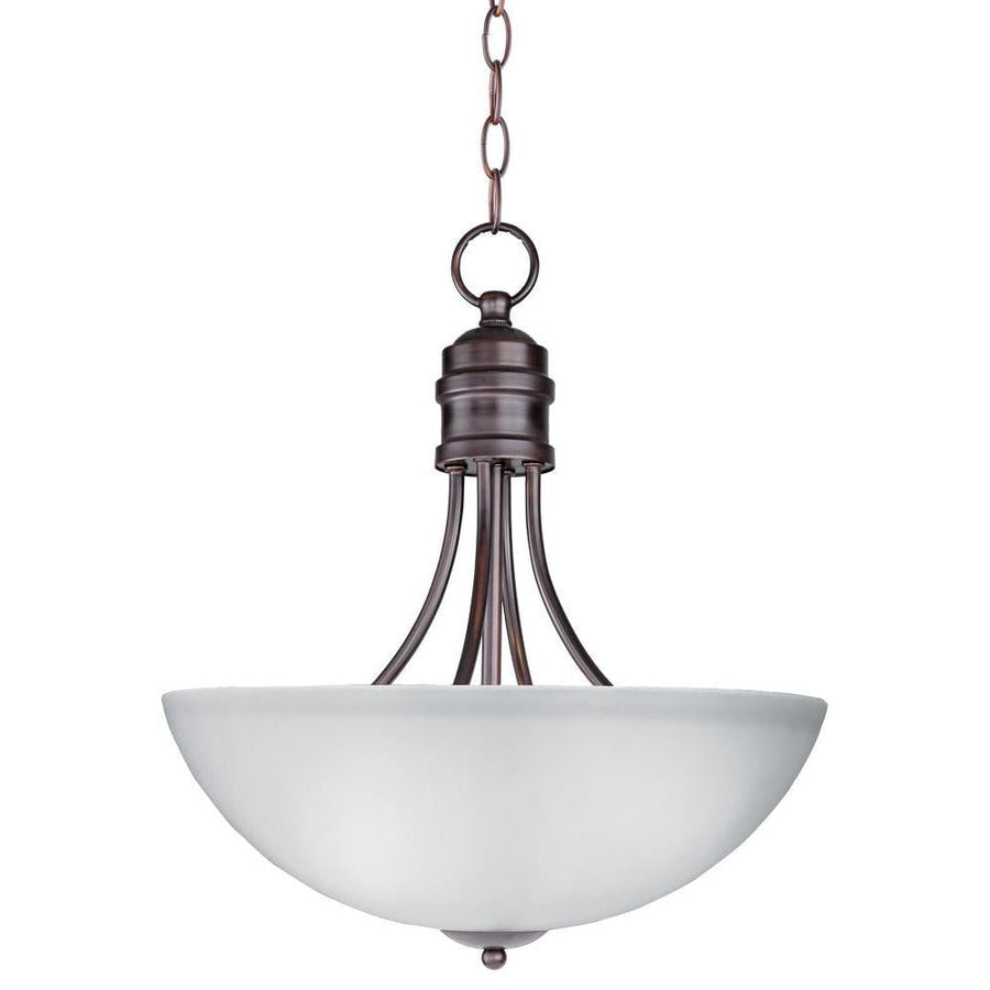 Maxim Lighting 10044FTOI Logan 15.5 Inch Invert Bowl Pendant – Oil Rubbed Bronze