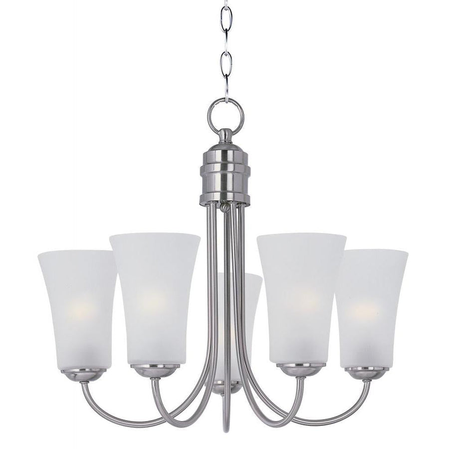 Logan 20 Inch Semi Flush Mount Light – Satin Nickel