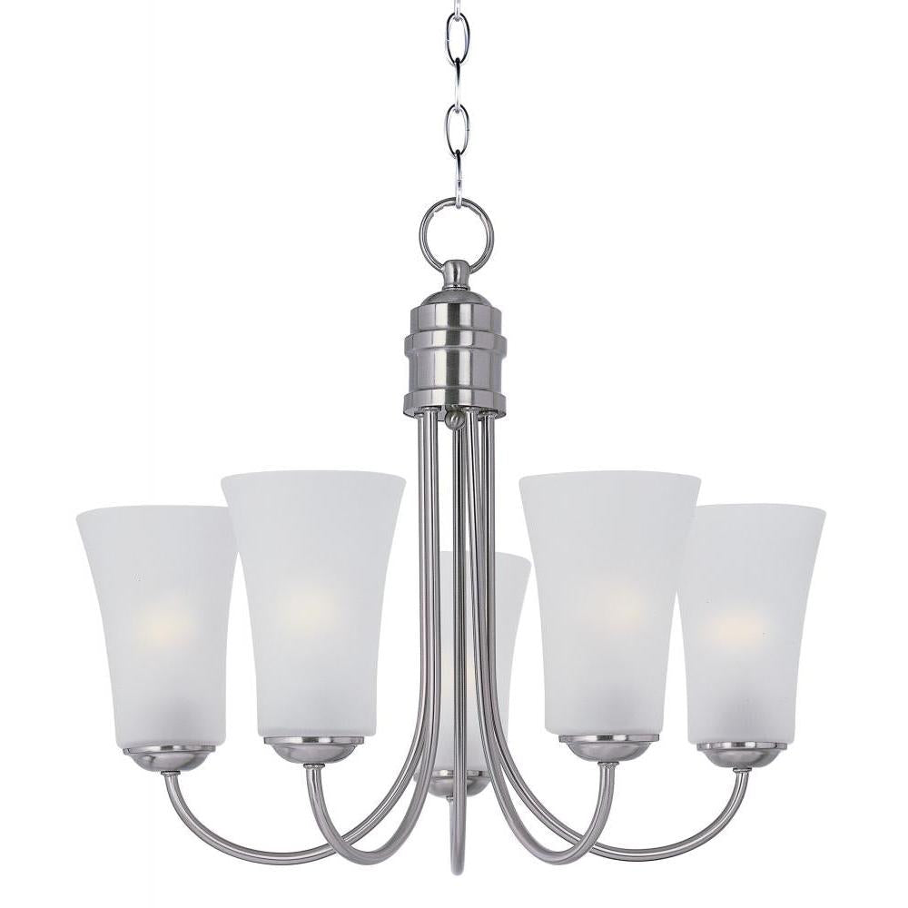 Logan 20 Inch Semi Flush Mount Light – Satin Nickel