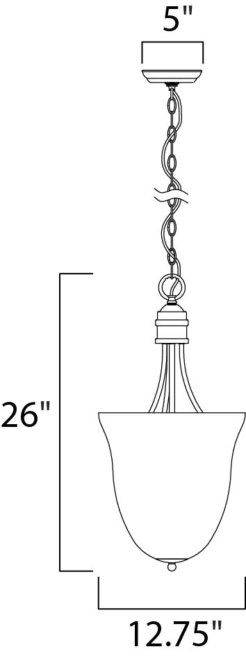 12 Inch Entry Foyer Pendant – Oil Rubbed Bronze