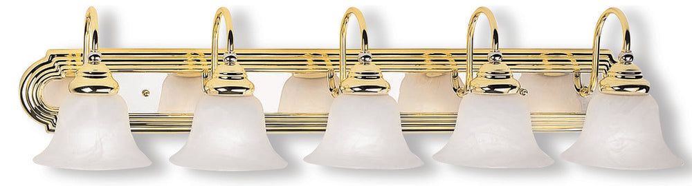 Livex Lighting BELMONT 1005-25 Bathroom Fixture Contemporary - Polished Brass Polished Chrome