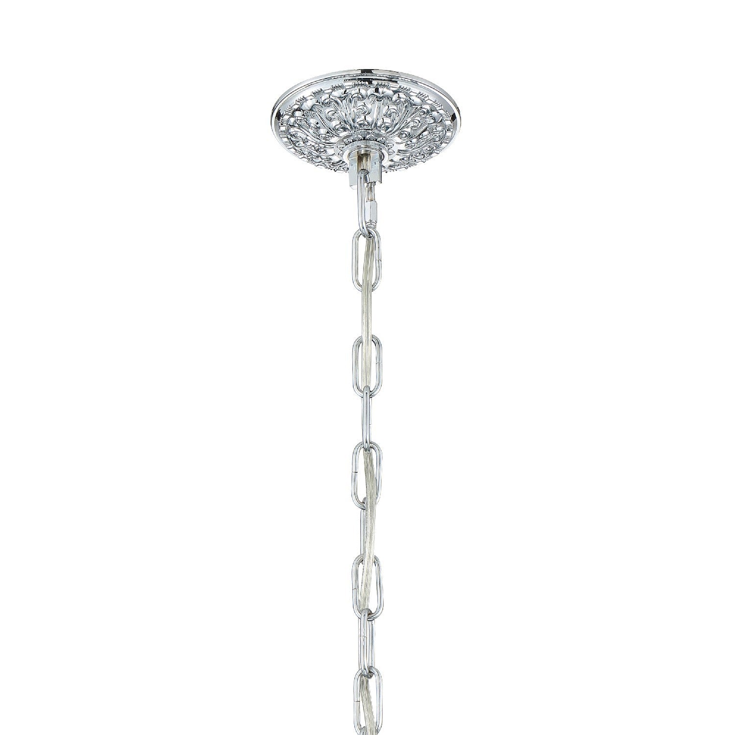 Crystorama Traditional Crystal 1005-CH-CL-MWP – 22 Inch – 5 Light – Chandelier – Clear Crystal – Polished Chrome – Damp Rated