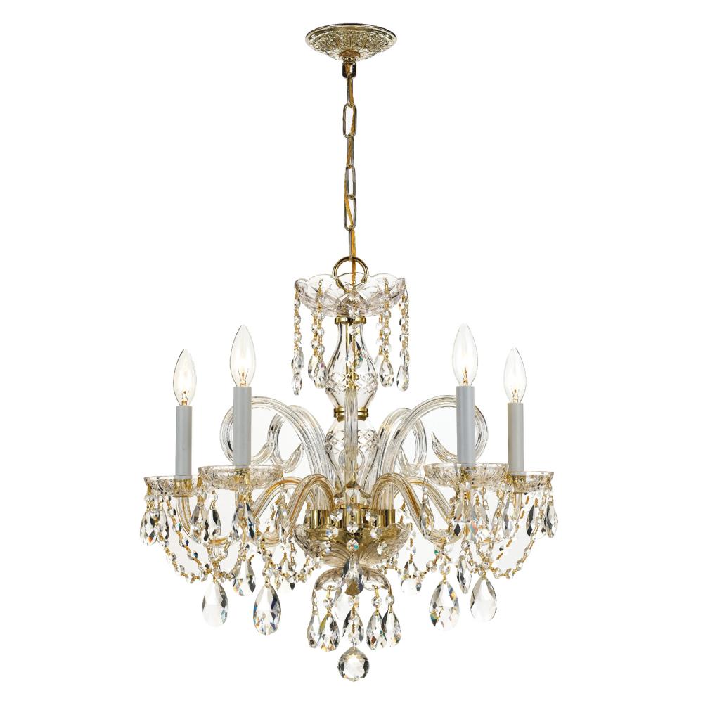 Crystorama TRADITIONAL CRYSTAL 1005-PB-CL-MWP Chandelier Americana - Polished Brass