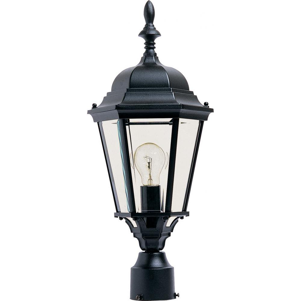 Maxim Lighting 1005BK Westlake 9.5 Inch Outdoor Post Lantern – Black