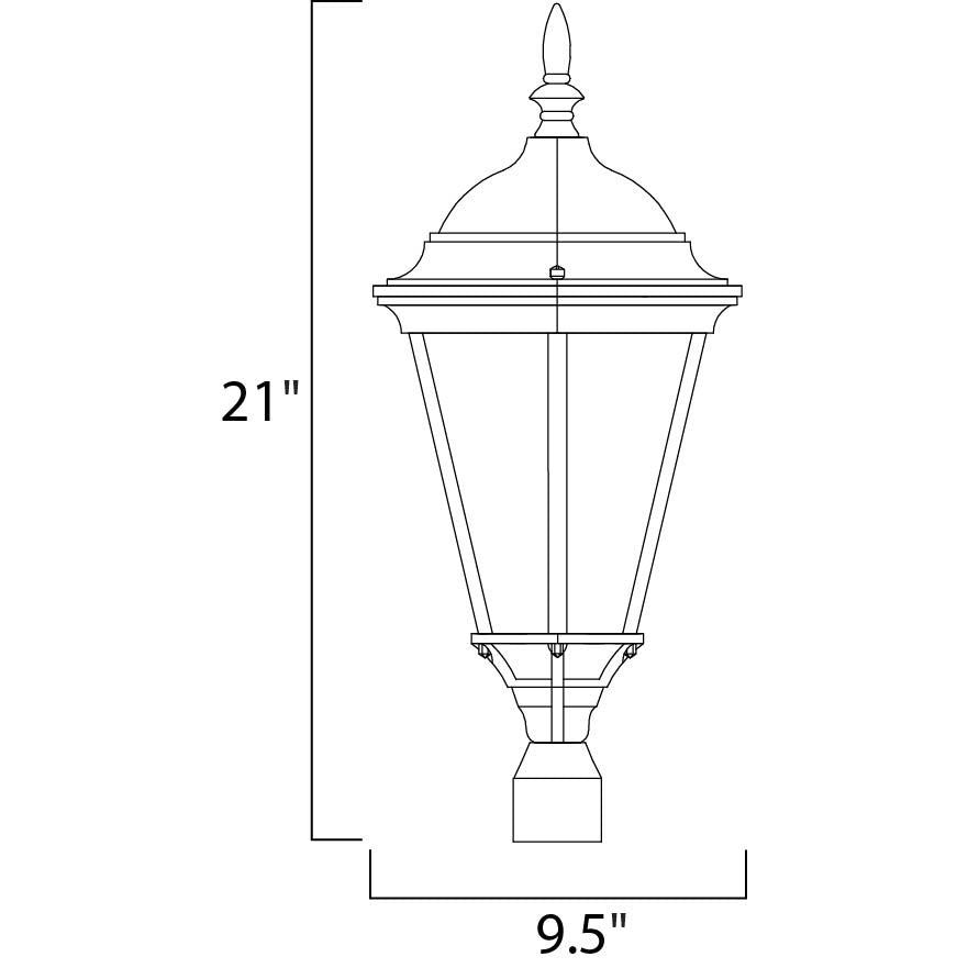 Maxim Lighting WESTLAKE 1005BK Exterior Traditional - Black