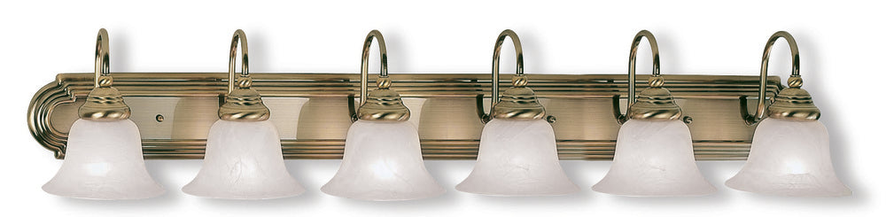 Livex Lighting BELMONT 1006-01 Bathroom Fixture Contemporary - Antique Brass