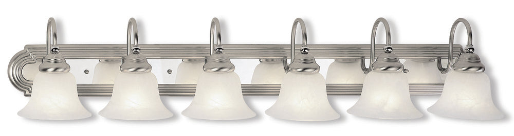 Livex Lighting BELMONT 1006-95 Bathroom Fixture Contemporary - Brushed Nickel Polished Chrome