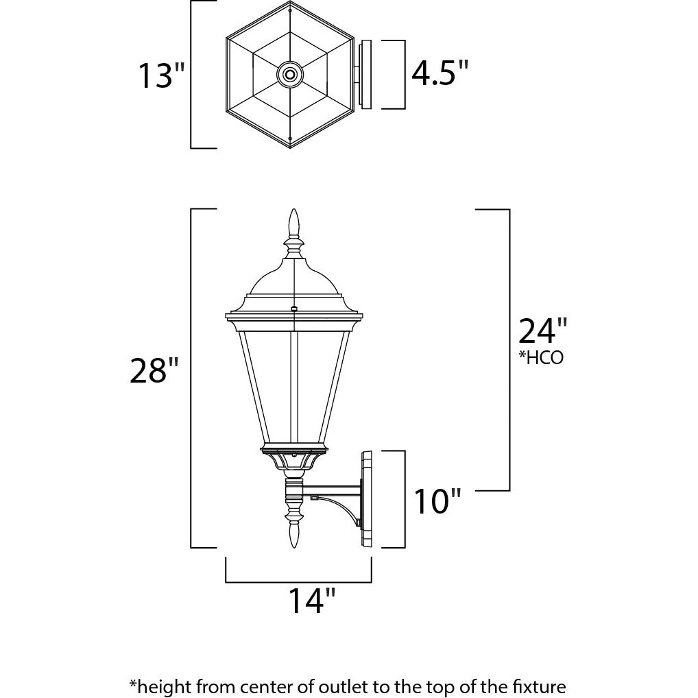 Maxim Lighting WESTLAKE 1006BK Exterior Traditional - Black