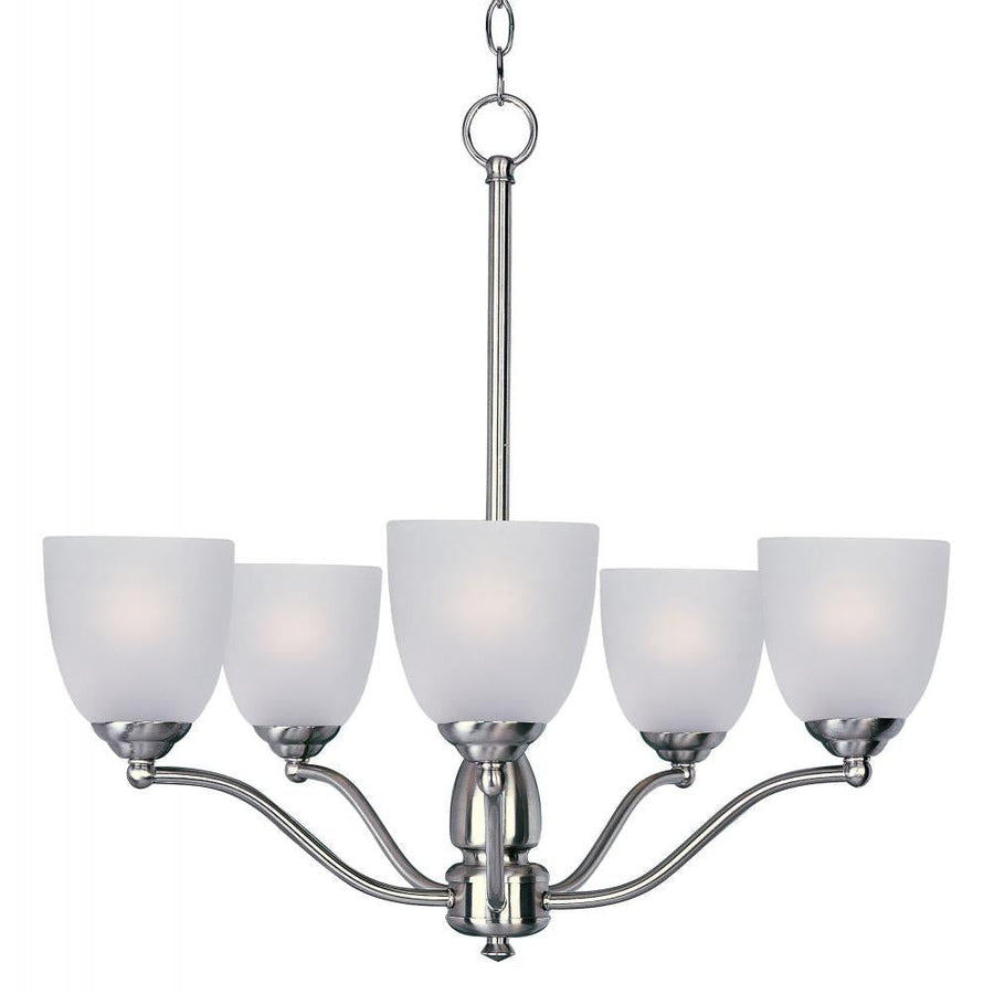 Stefan 25 Inch Semi Flush Mount Light – Satin Nickel