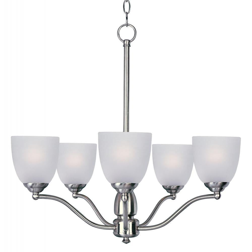 Stefan 25 Inch Semi Flush Mount Light – Satin Nickel