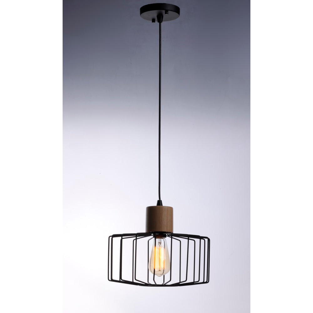 Maxim Lighting BJORN 10068BKNWD Pendant Traditional - Black