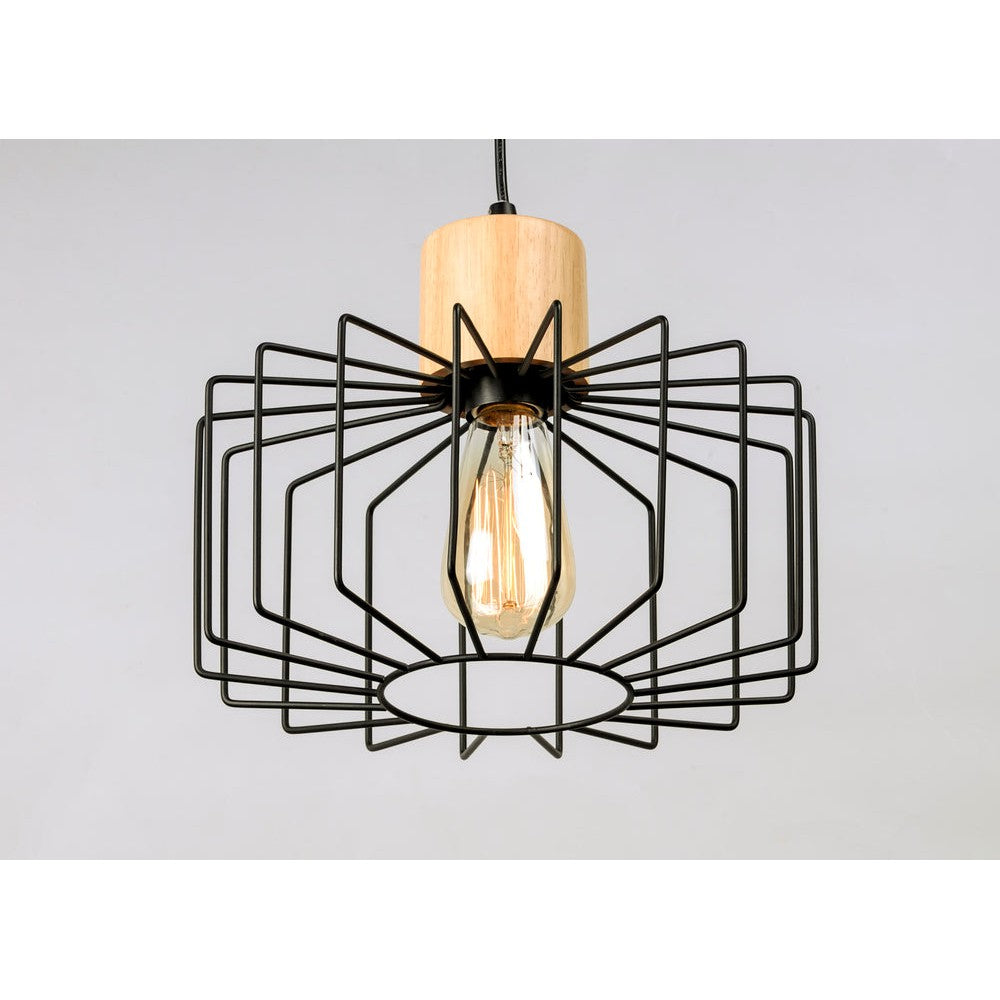 Maxim Lighting BJORN 10069BKNWD Pendant Traditional - Black