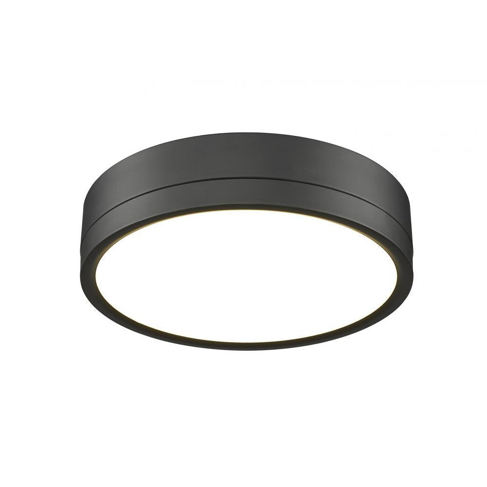 Z-Lite Lighting 1006F12-MB-LED Flush Mount Contemporary - Black