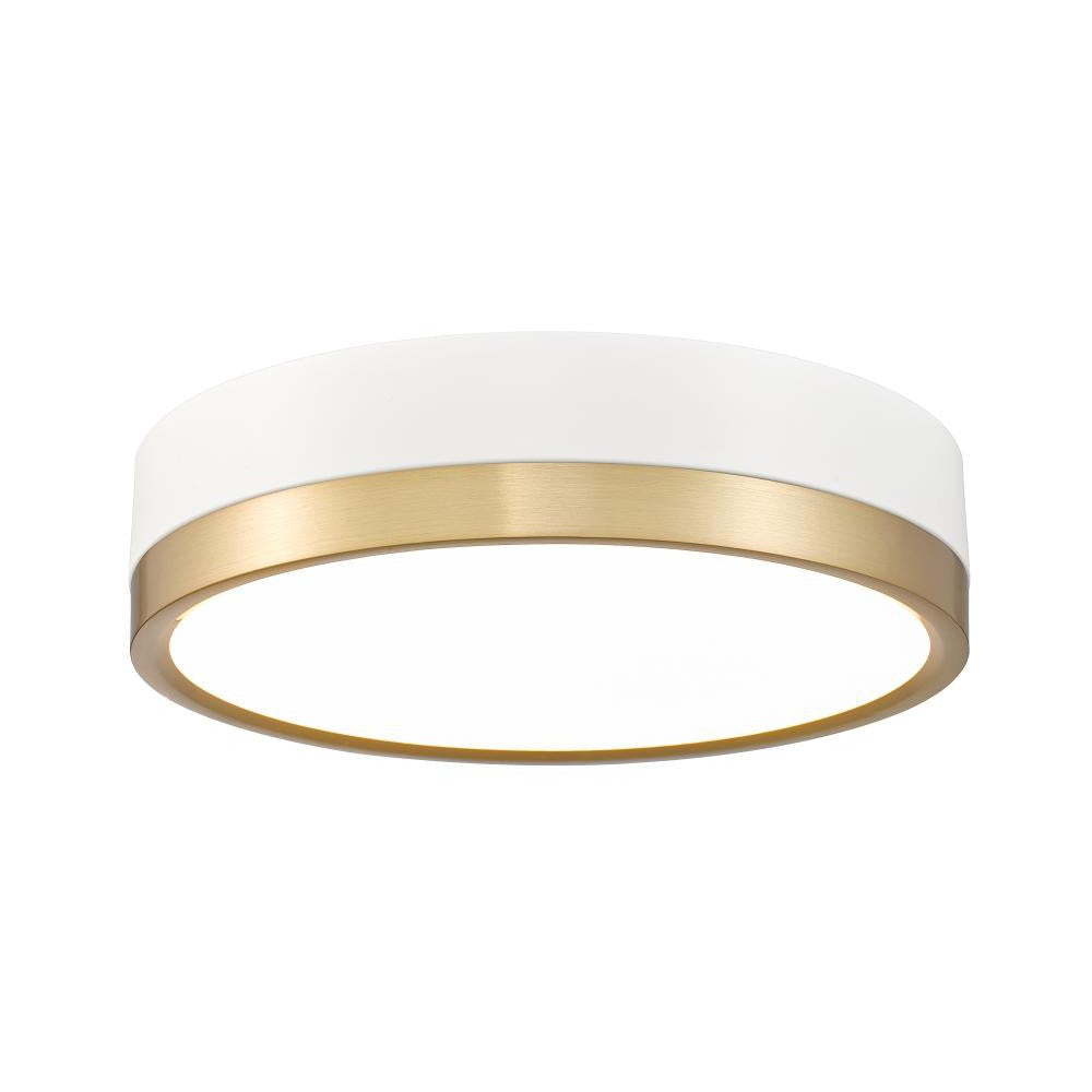 Z-Lite Lighting 1006F12-MW-MGLD-LED Flush Mount Contemporary - Gold