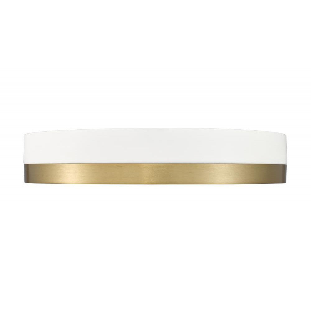 Z-Lite Lighting 1006F16-MW-MGLD-LED Flush Mount Contemporary - Gold