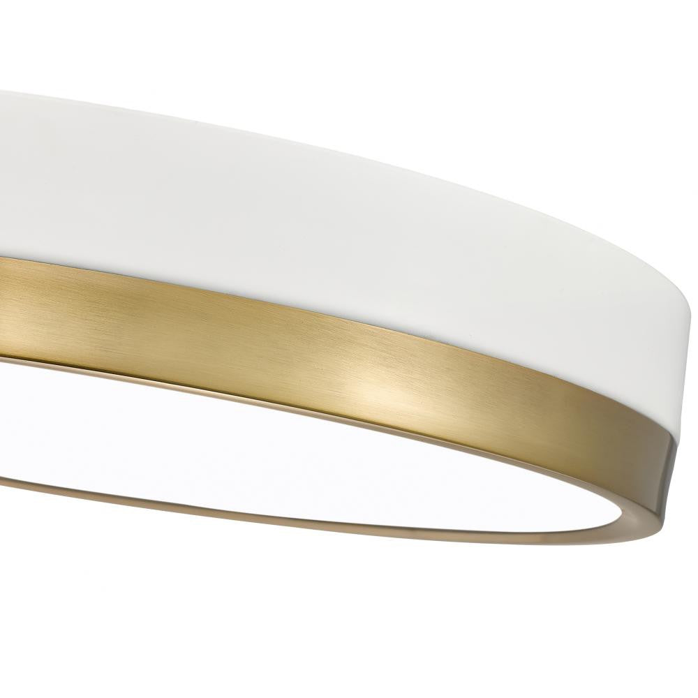 Z-Lite Lighting 1006F16-MW-MGLD-LED Flush Mount Contemporary - Gold