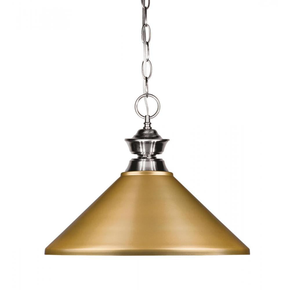 1 Light Pendant-Satin Gold