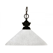 1 Light Pendant-White Linen