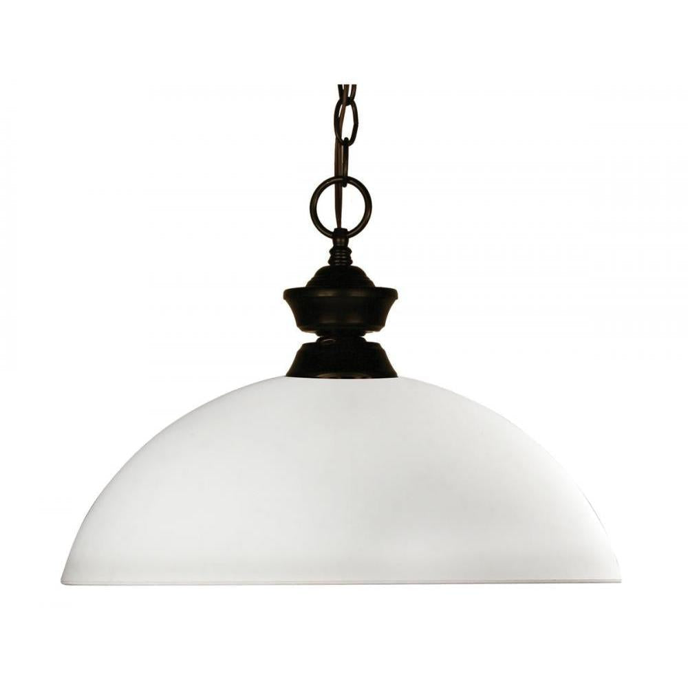 1 Light Pendant-Matte Opal