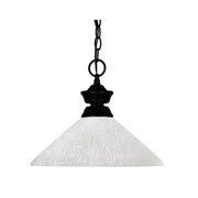 1 Light Pendant-White Linen