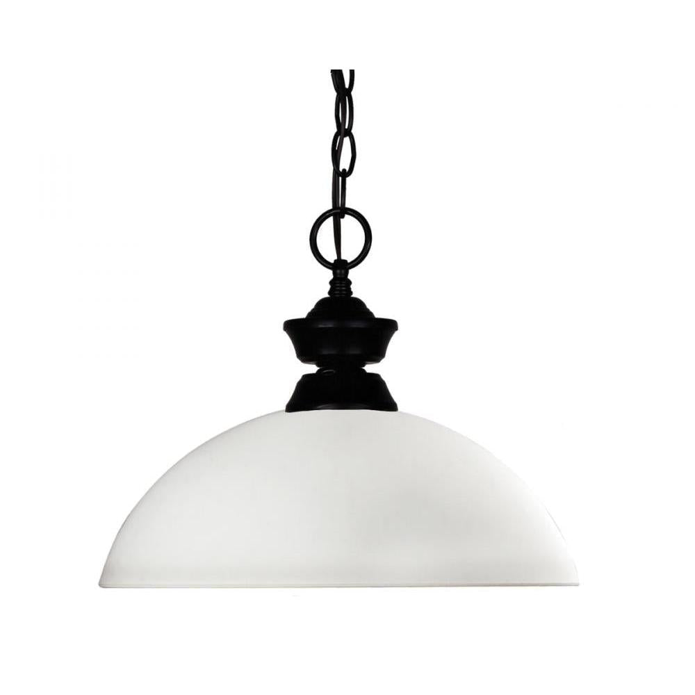 1 Light Pendant-Matte Opal