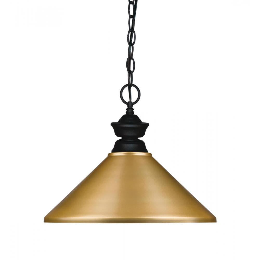 1 Light Pendant-Satin Gold