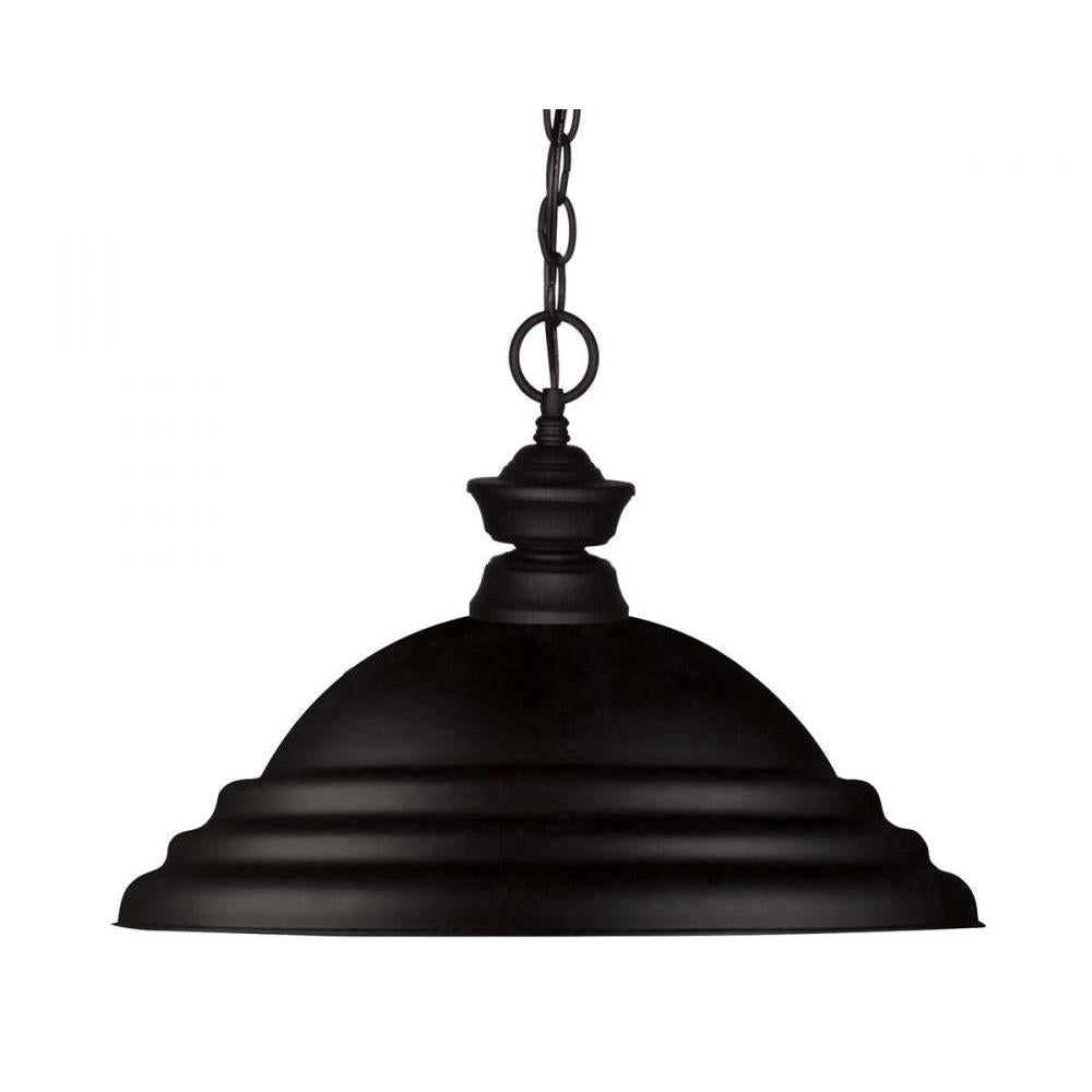 1 Light Pendant-Matte Black