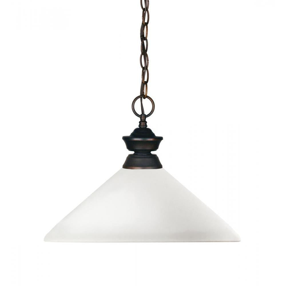 1 Light Pendant-Matte Opal