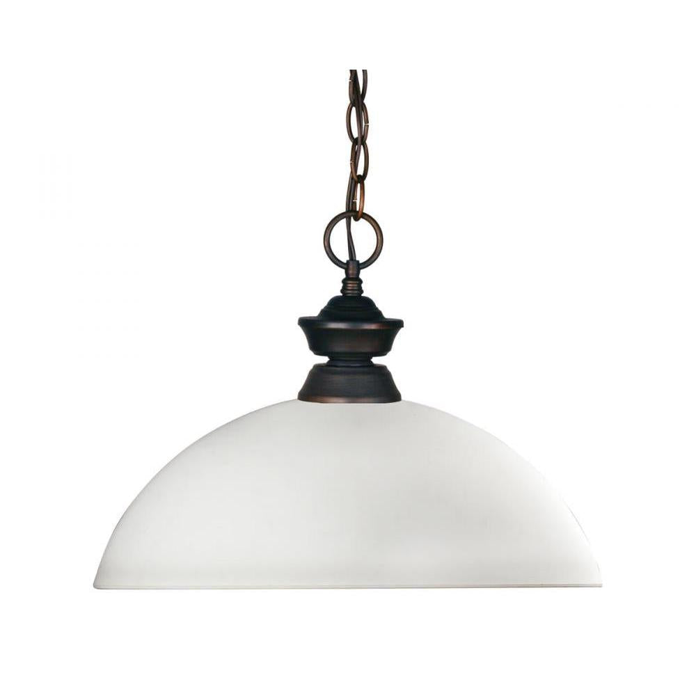 1 Light Pendant-Matte Opal