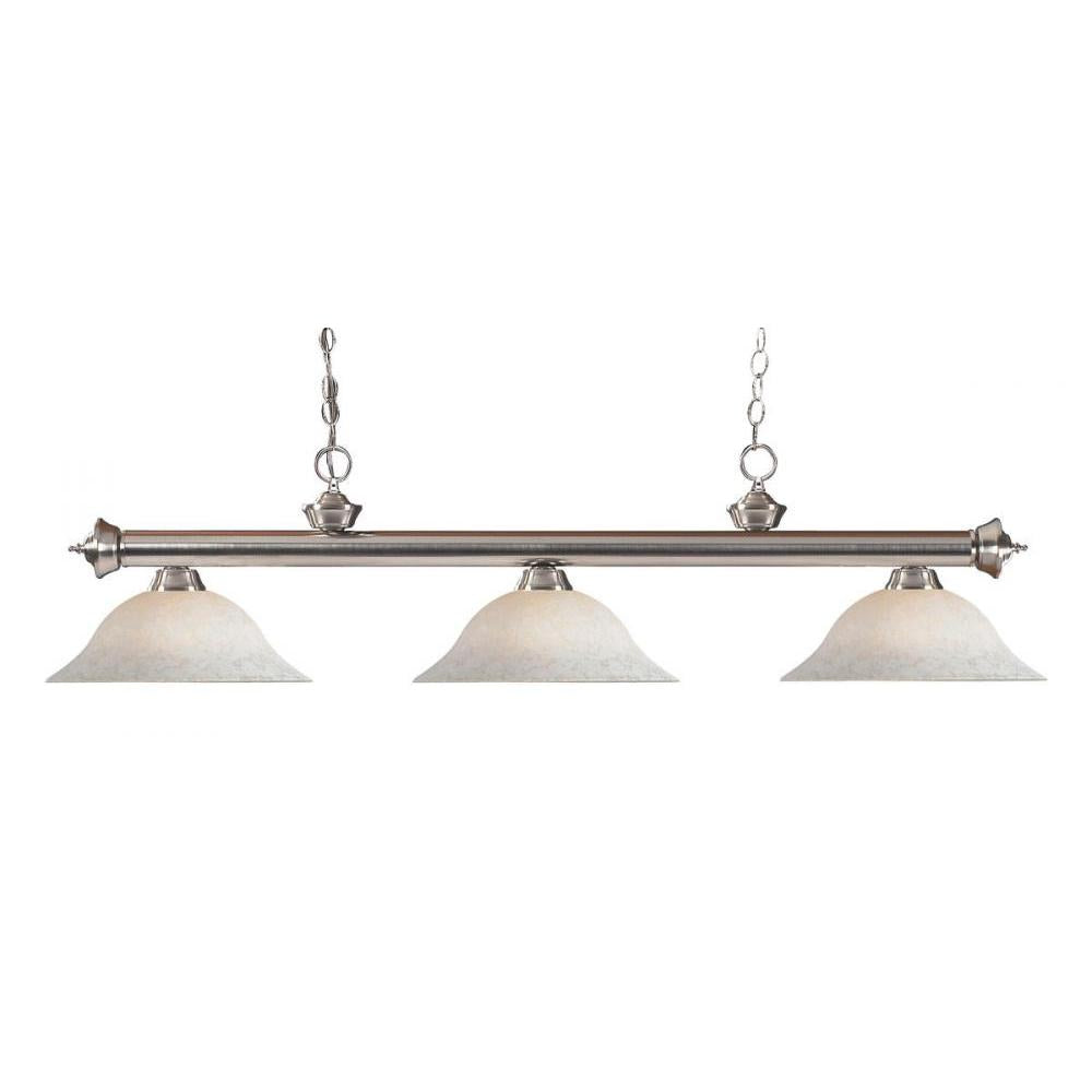 3 Light Island/Billiard Table Light -White Mottle
