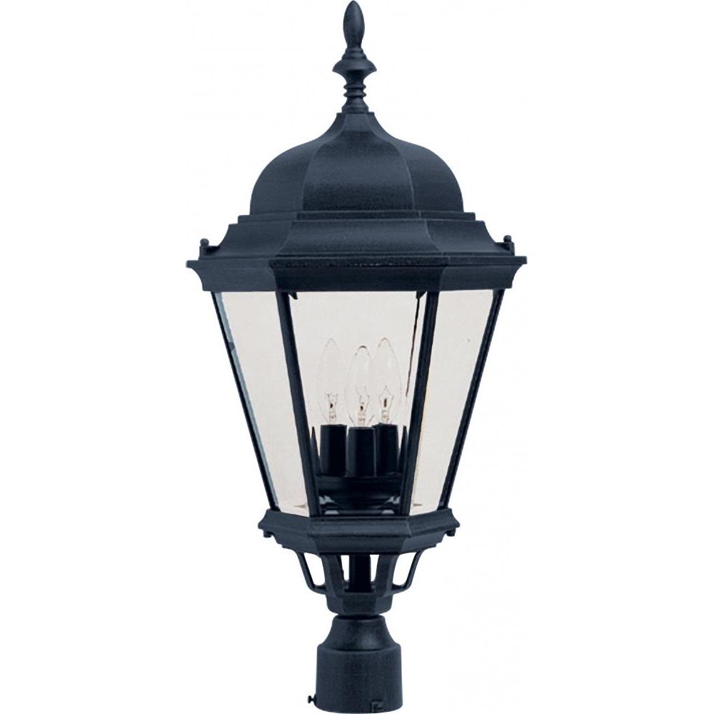 Westlake 13 Inch Outdoor Post Lantern – Black