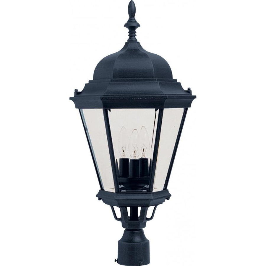 Westlake 13 Inch Outdoor Post Lantern – Black