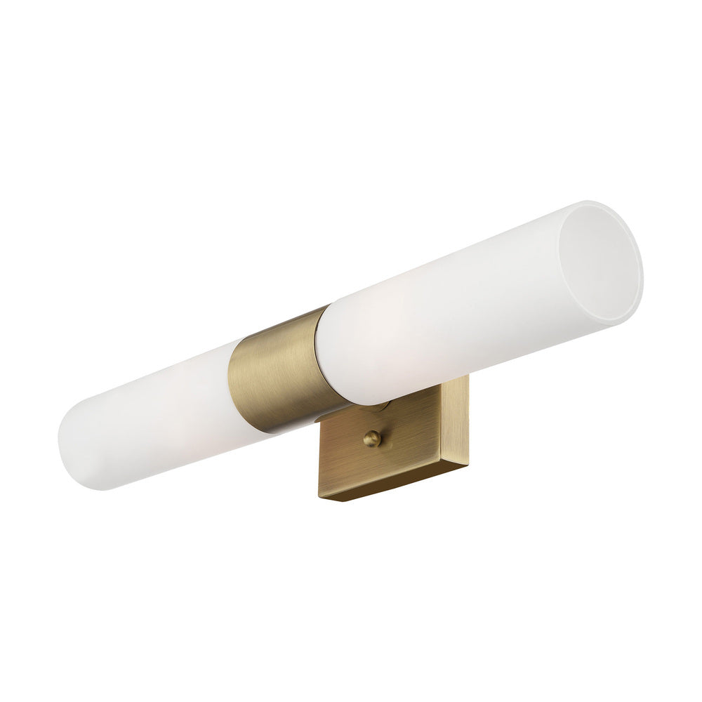 Livex Lighting AERO 10102-01 Bathroom Fixture Contemporary - Antique Brass