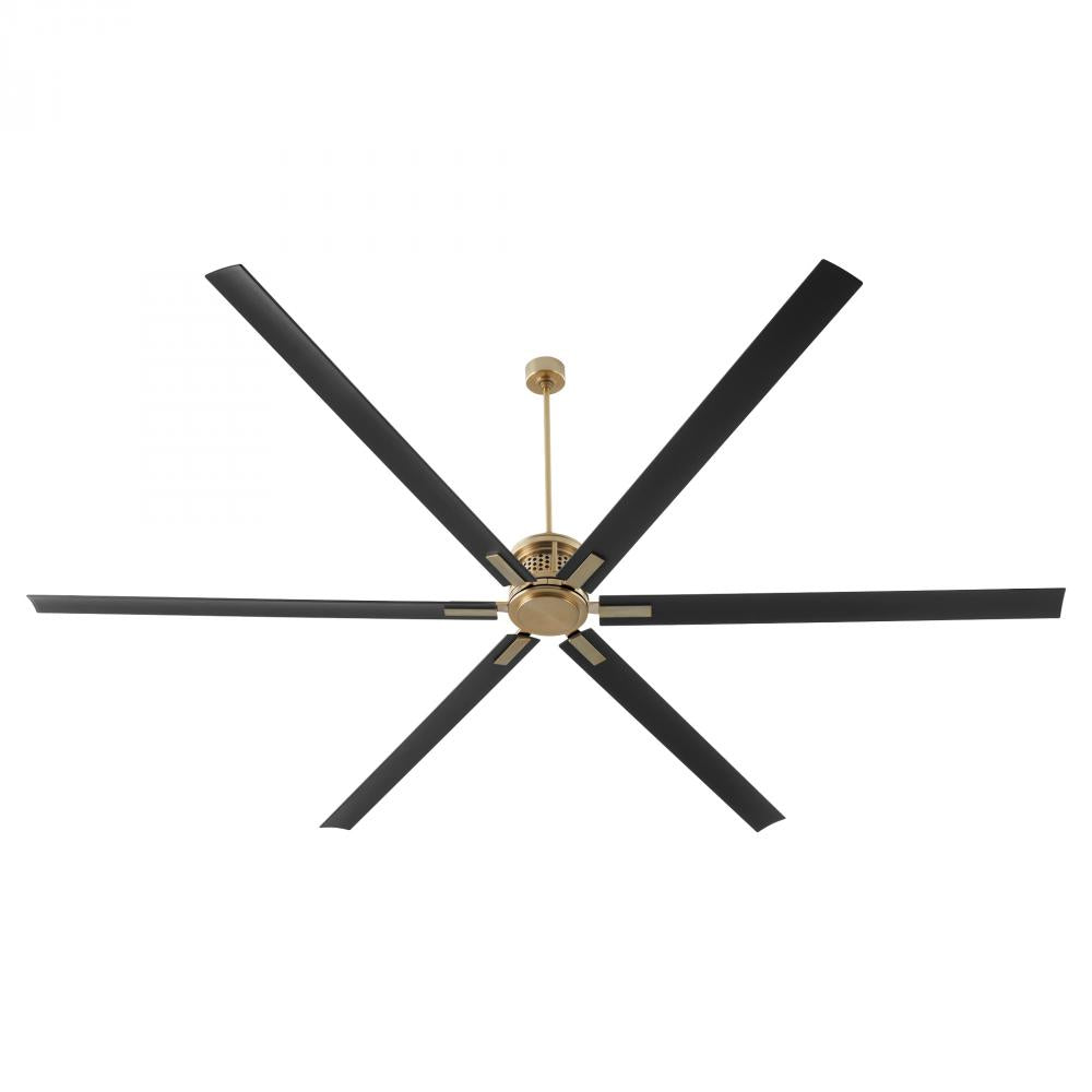 Quorum Lighting ZEUS 101206-80 Fan - Aged Brass