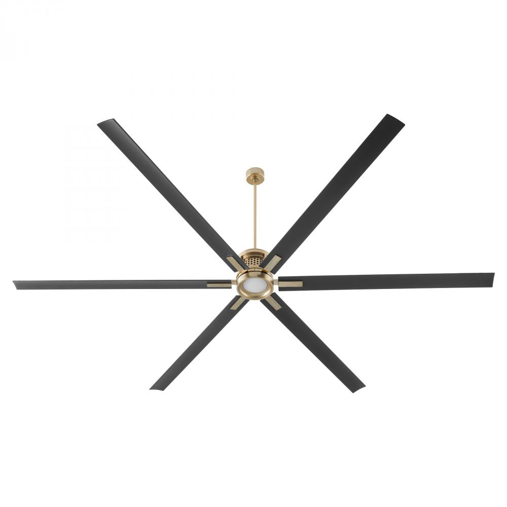 Quorum Lighting ZEUS 101206-80 Fan - Aged Brass