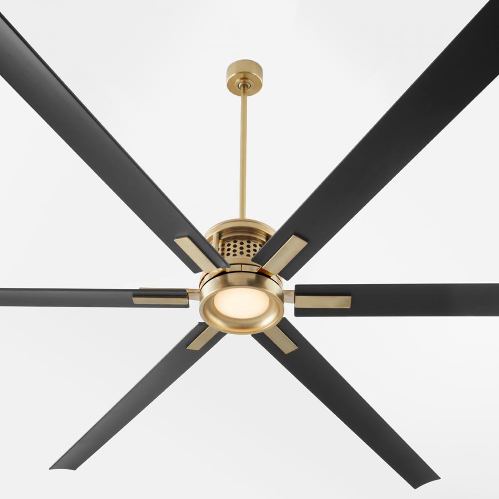 Quorum Lighting ZEUS 101206-80 Fan - Aged Brass