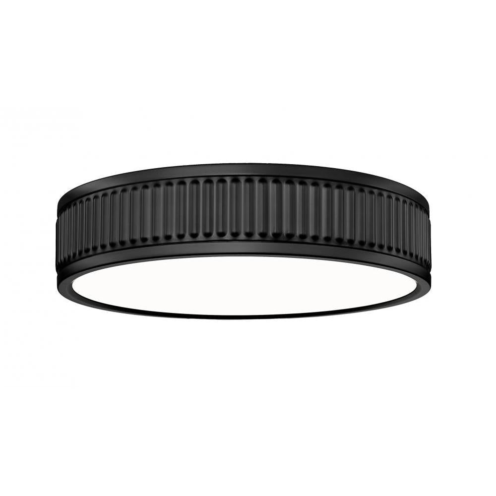 Z-Lite Lighting 1013F12-MB-LED Flush Mount - Black